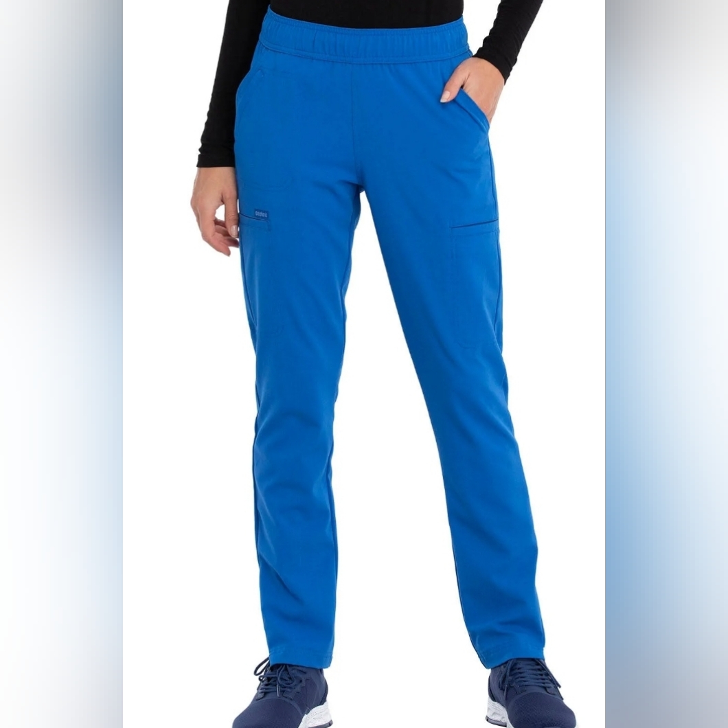Euphoria By Cherokee Certainty Antimicrobial Tech Women's Blue Scrub Pants Sz 5x